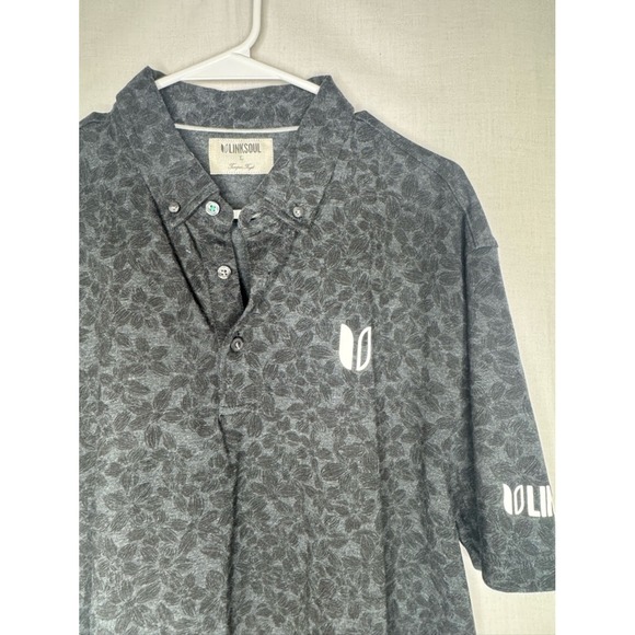Linksoul Mens Polo Golf Shirt Short Sleeve Sz L Athleisure Athletic Casual - Picture 3 of 9